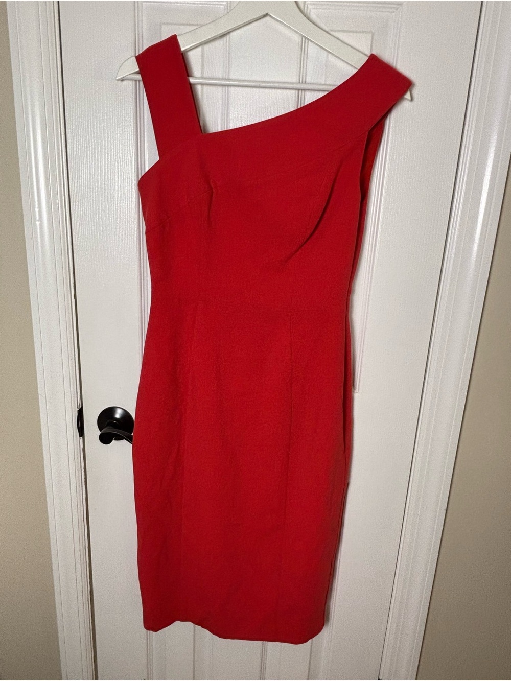 Black Halo Red Sheath Dress